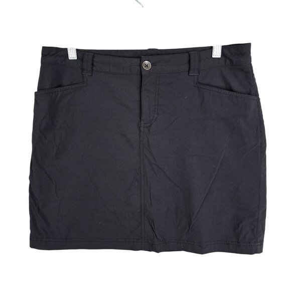 Womens Eddie Bauer Black Travex Skort w/ Built In Shorts Nylon Blend Size 8 - Picture 1 of 9
